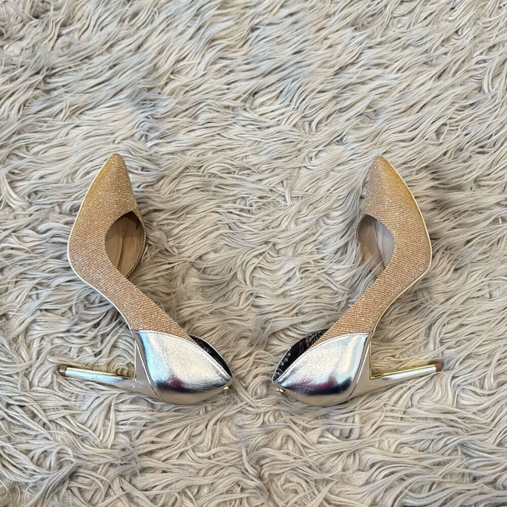 Ted Baker Metallic Gold and Silver Heels